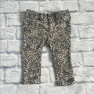 Old Navy Leopard Print Kids Jeans - Black and Tan